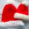 Loom Knitted Santa Hats